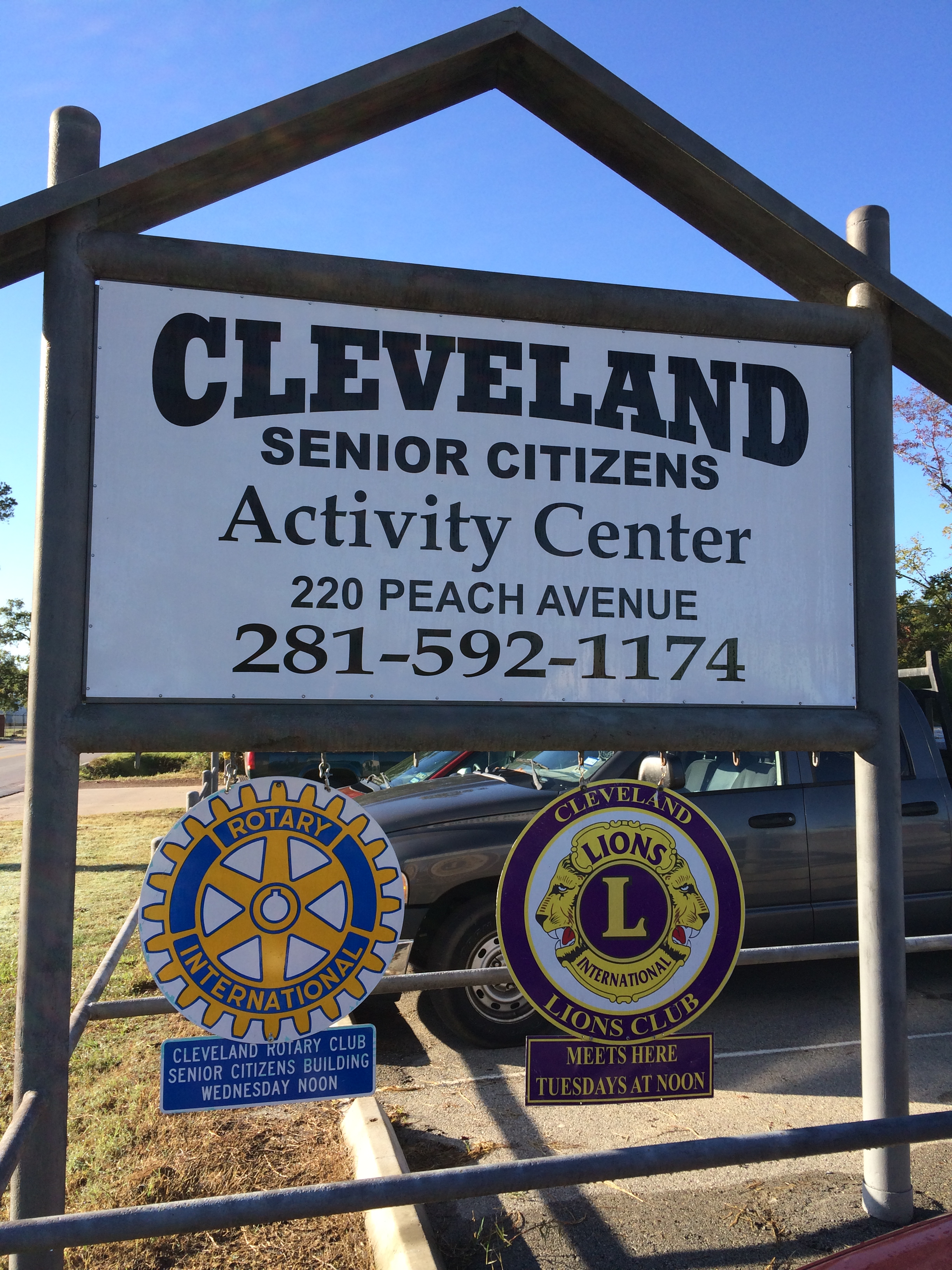 Cleveland Senior Citizen Activity Center Sign